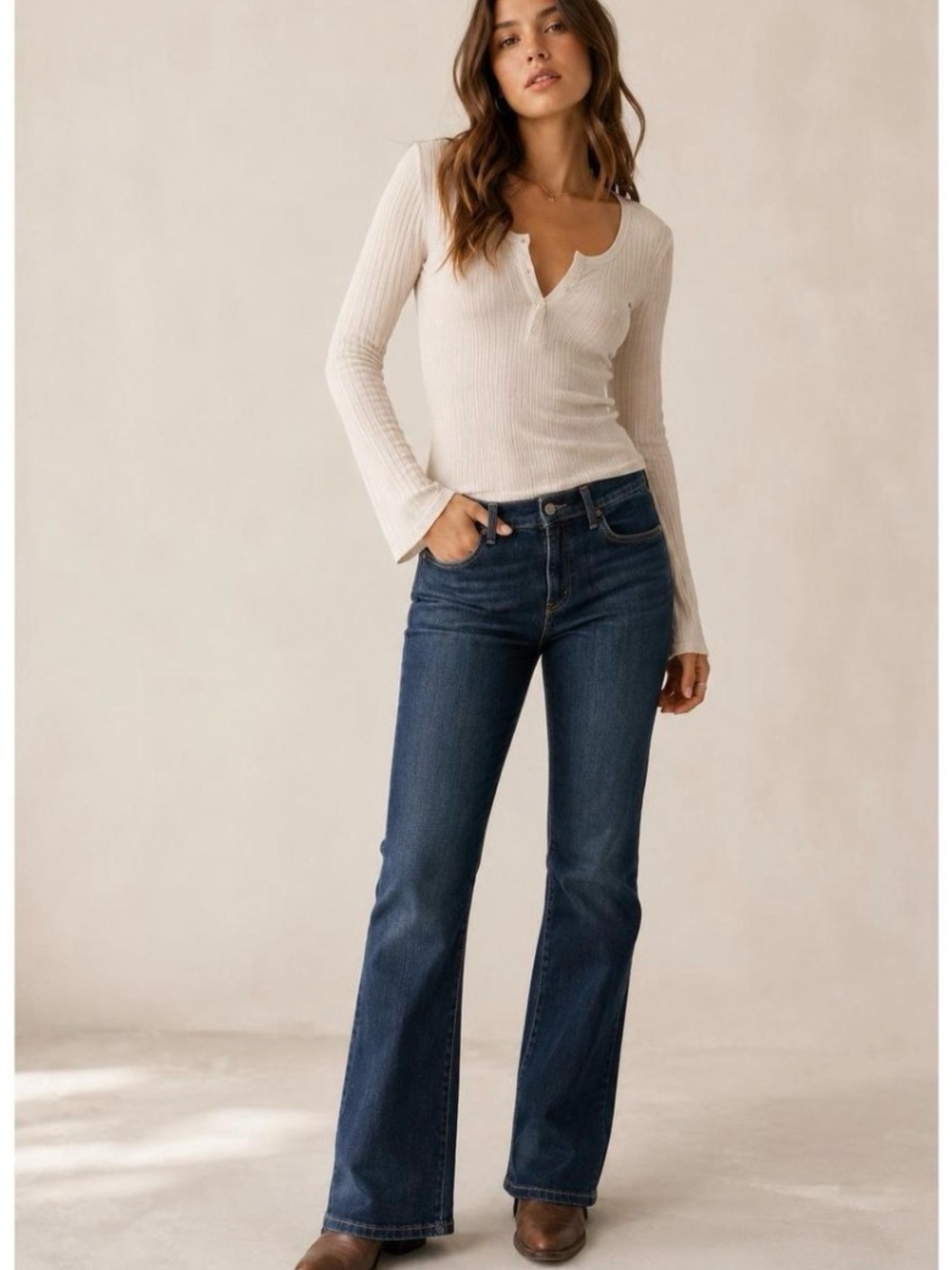 Levi's 515 Dark Blue Boot Cut  Jeans‎ Size 12 Medium